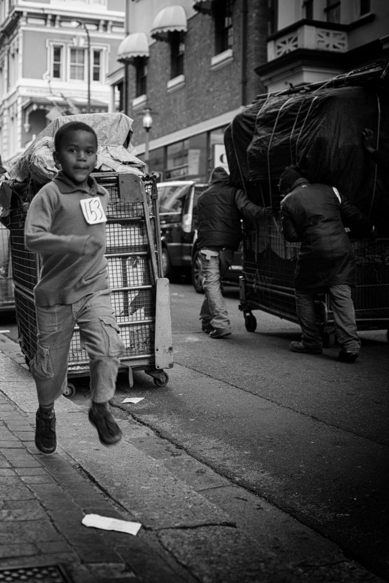 A boy running