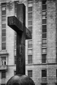 Cross outside St George's Cathedral Cape Town